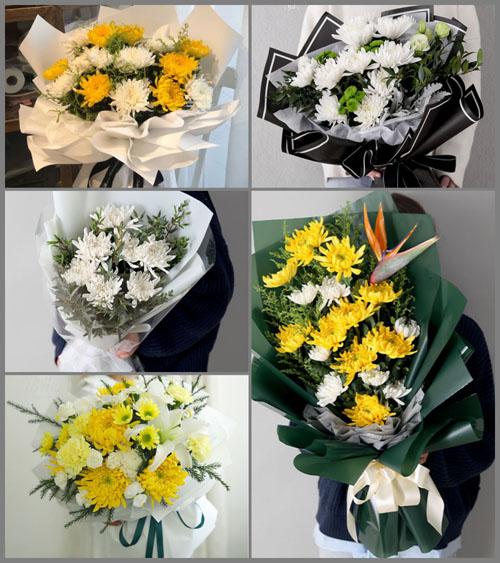 重庆开州区白桥镇白事花束代送
